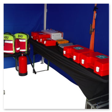 EHBO tent inhoud huren