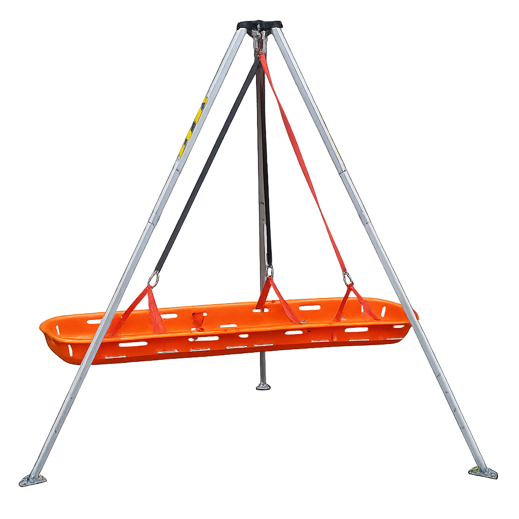 Uitgebreide rope rescue set met katrollen en touwen