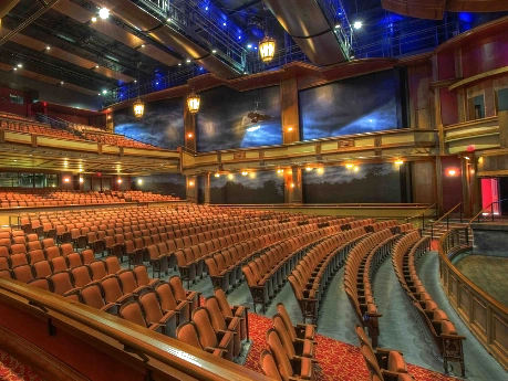 Backstage veiligheidscheck in theater